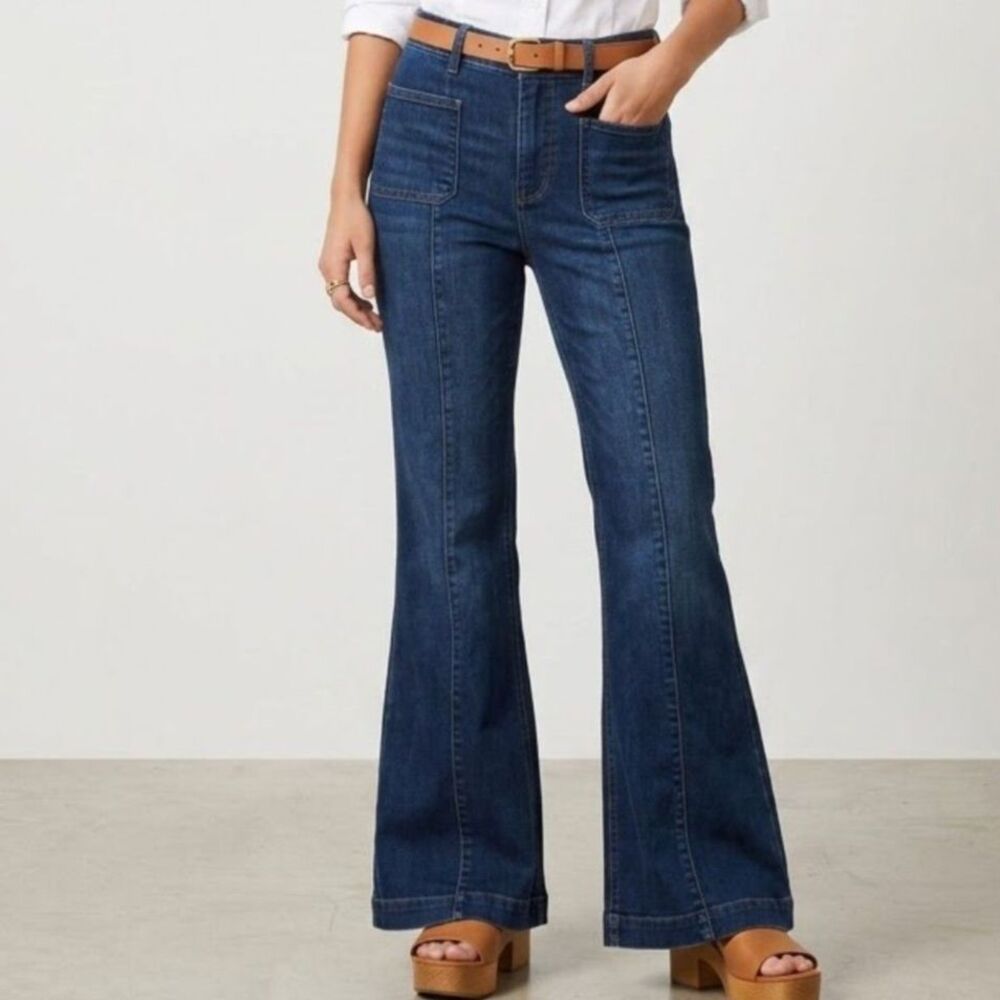 Altar’d State Retro-Chic Y2K Wide Flare Bell Jeans High Waist SZ 27